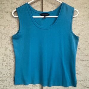 Ming Wang Aqua Blue Women's Top Size Small Business Professional Career